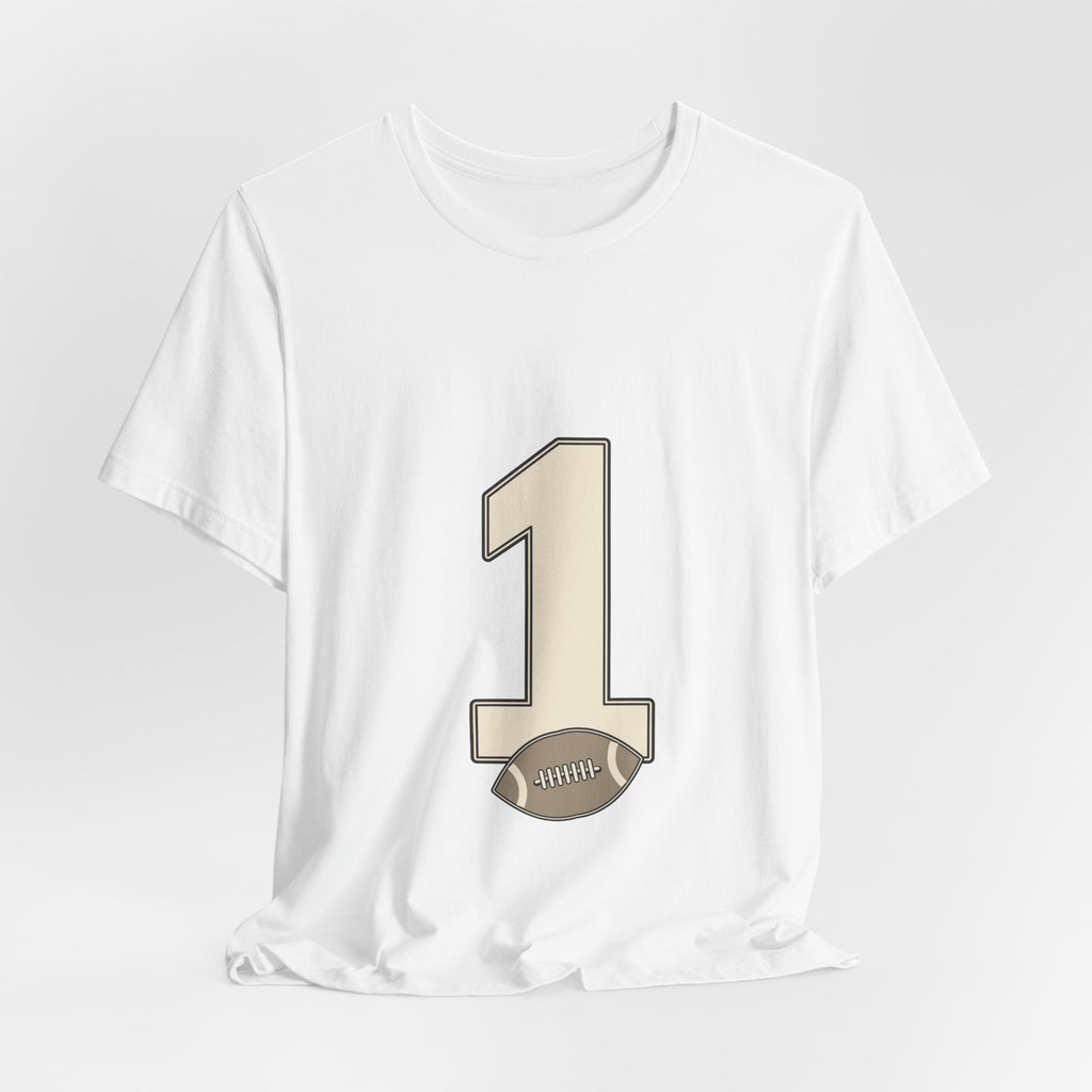 Football Number 1 T-Shirt | Upright