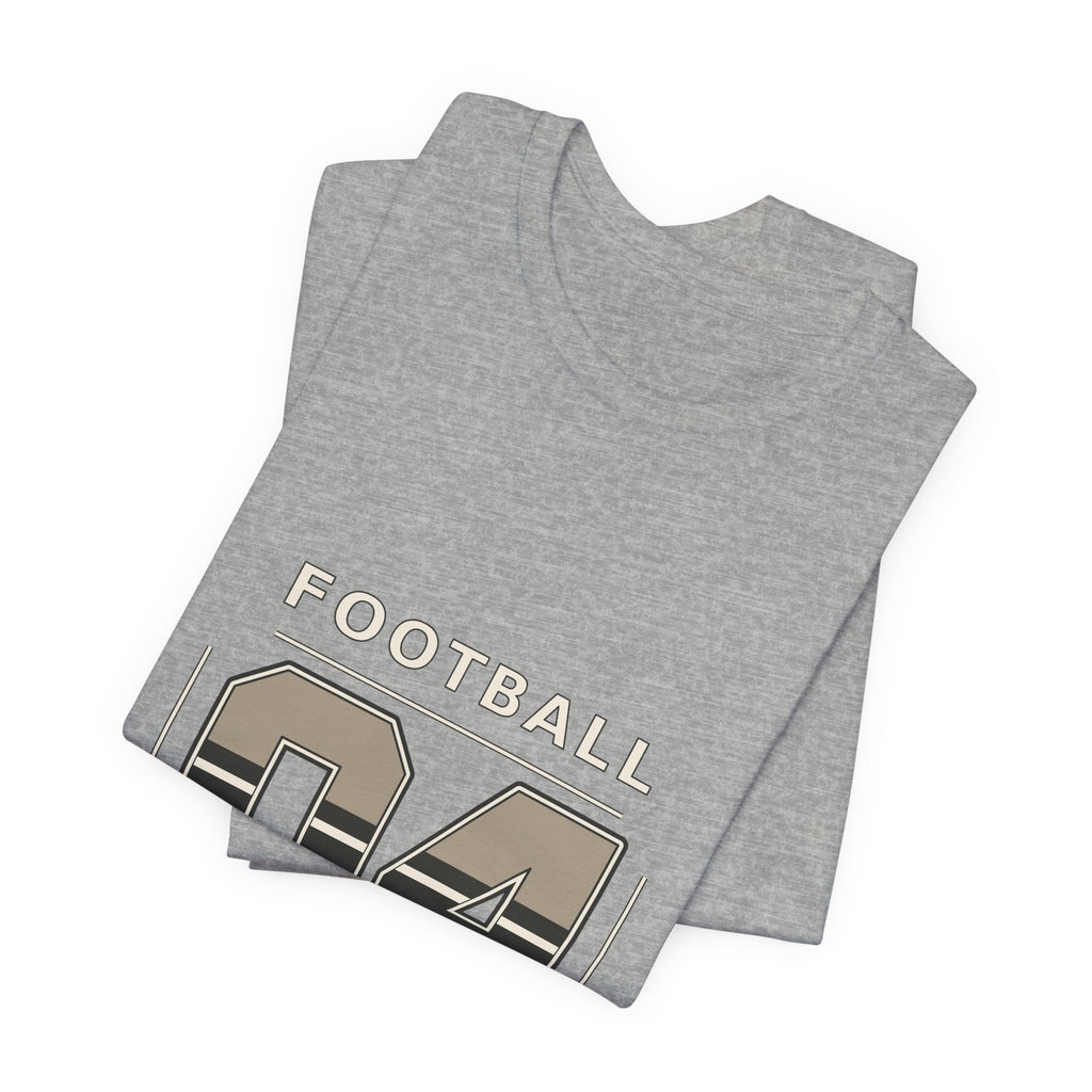 Football Number 04 T-Shirt - Split Stripe Graphic