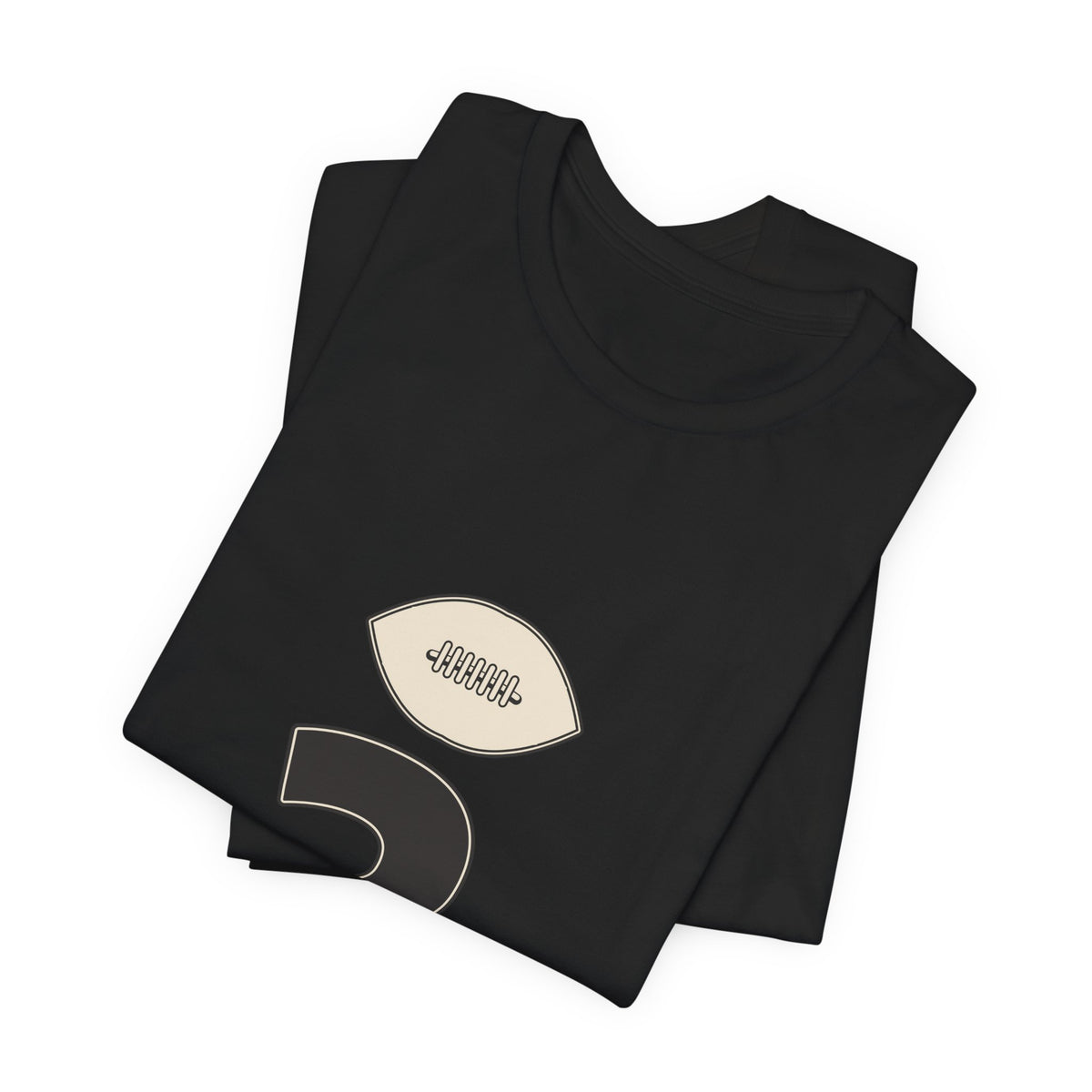 Football Number 3 T-Shirt | Dark Stack