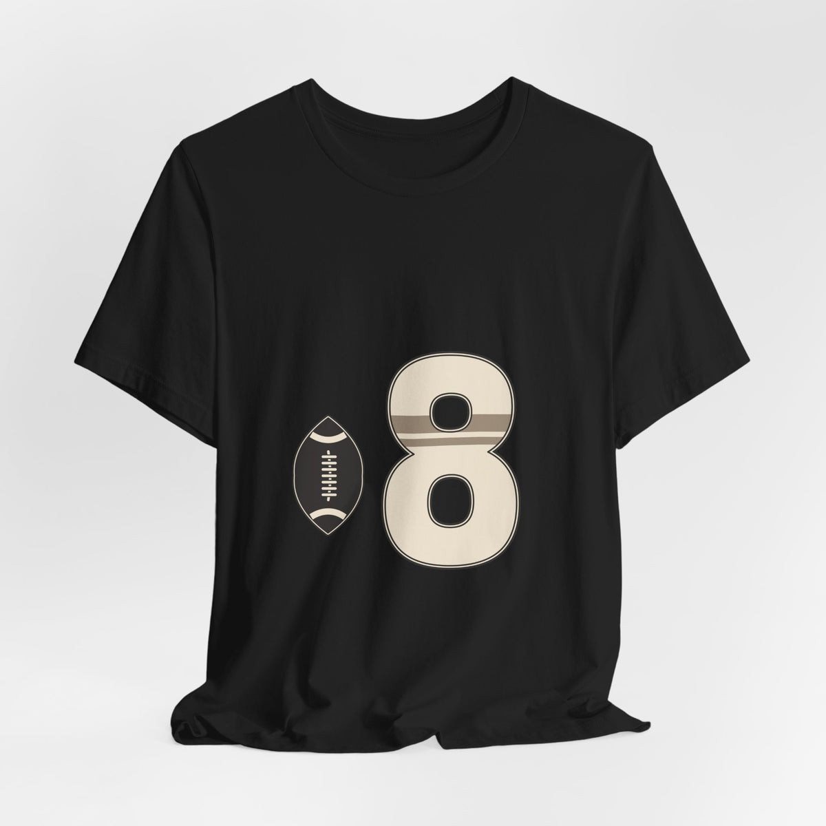 Football Number 8 T-Shirt | Twin Band
