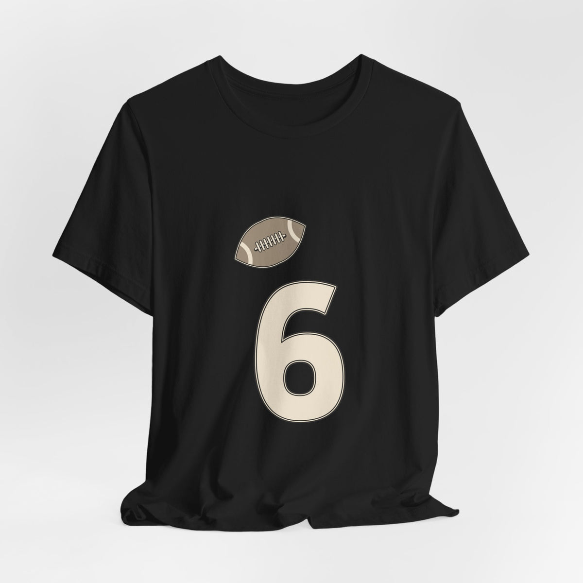 Football Number 6 T-Shirt | Crown Tilt