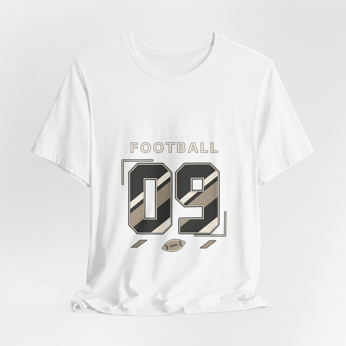 Football Number 09 T-Shirt - Angular Graphic