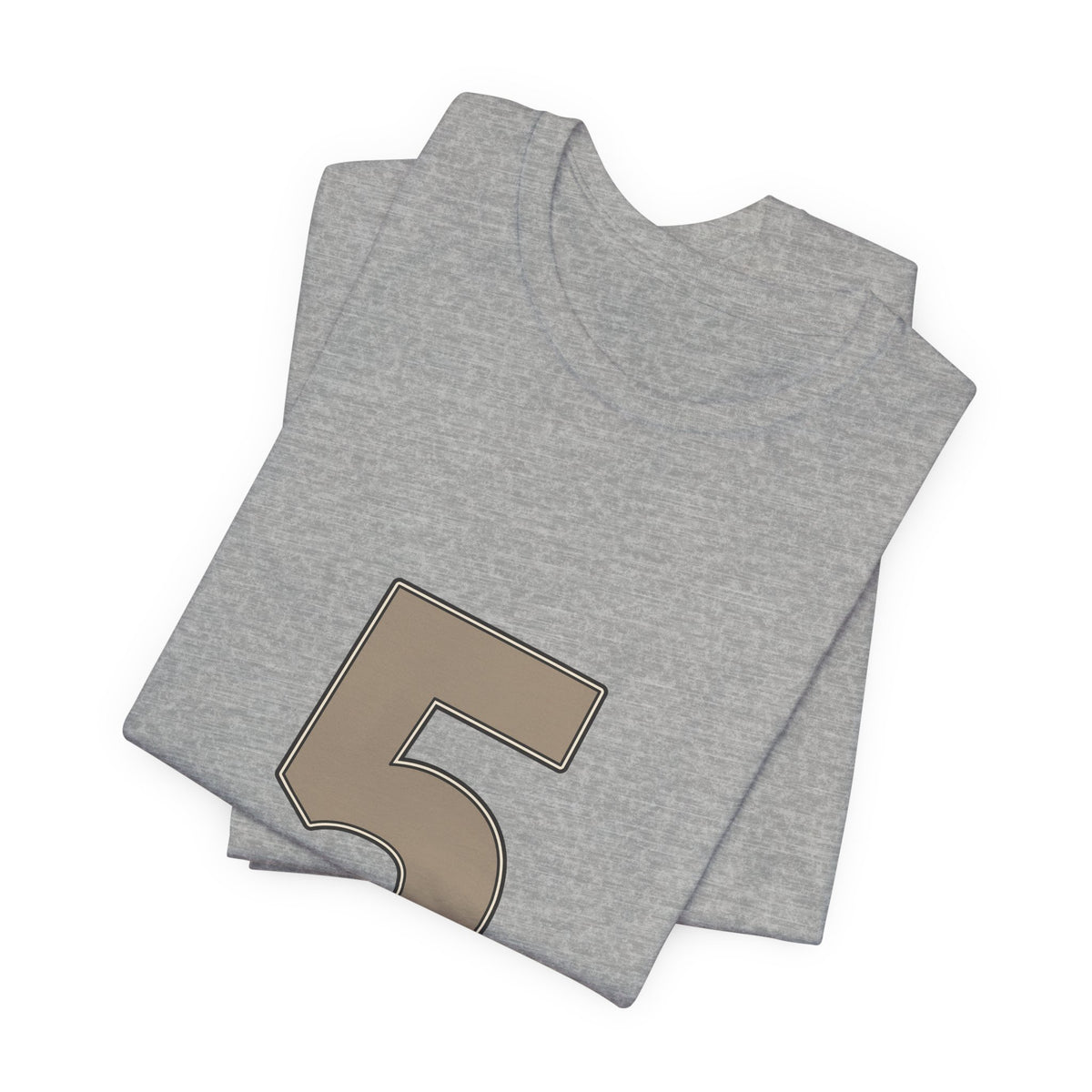 Football Number 5 T-Shirt | Low Sweep
