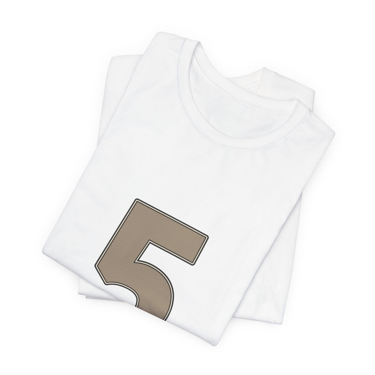 Football Number 5 T-Shirt | Low Sweep