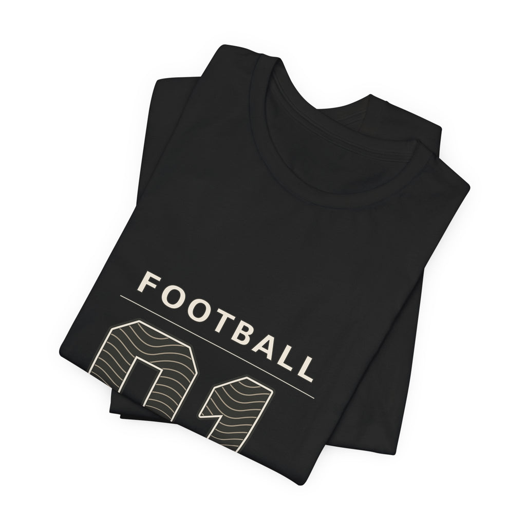 Football Number 01 T-Shirt - Contour Graphic