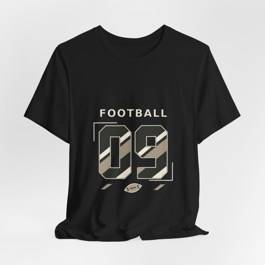Football Number 09 T-Shirt - Angular Graphic