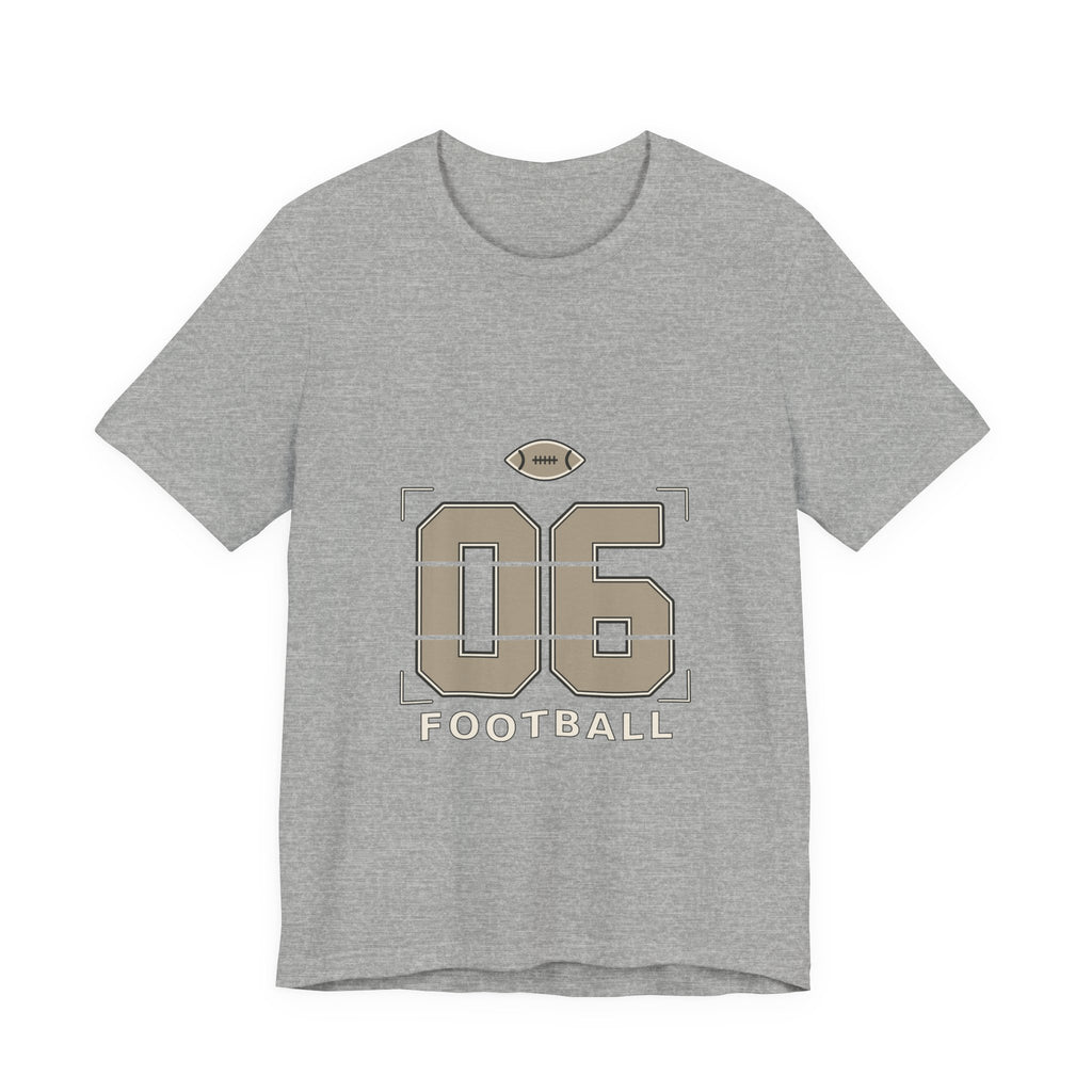 Football Number 06 T-Shirt - Stencil Graphic