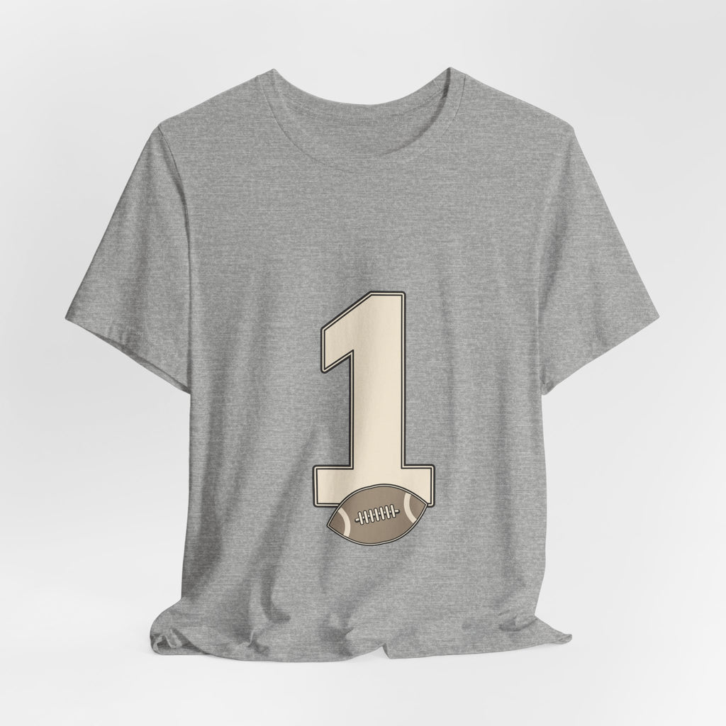 Football Number 1 T-Shirt | Upright