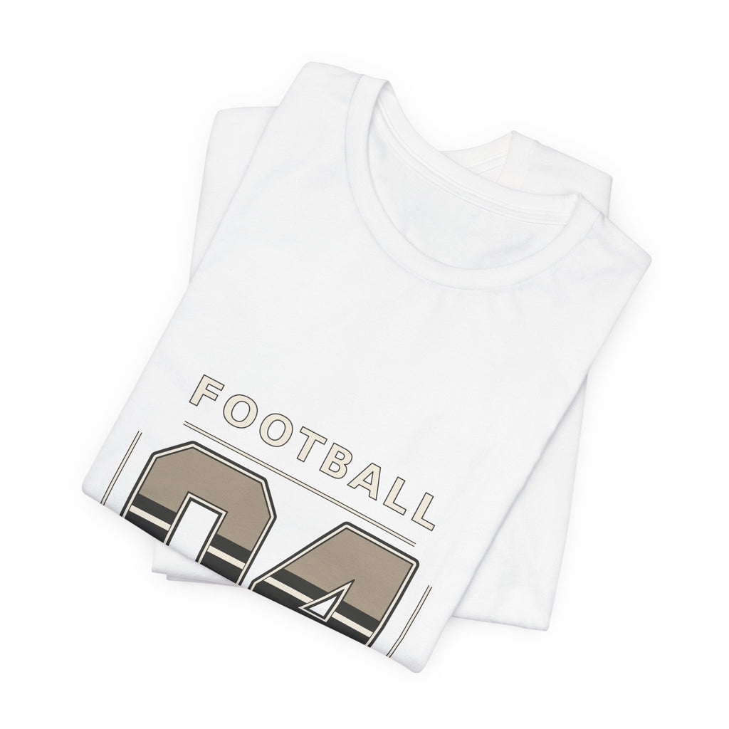 Football Number 04 T-Shirt - Split Stripe Graphic