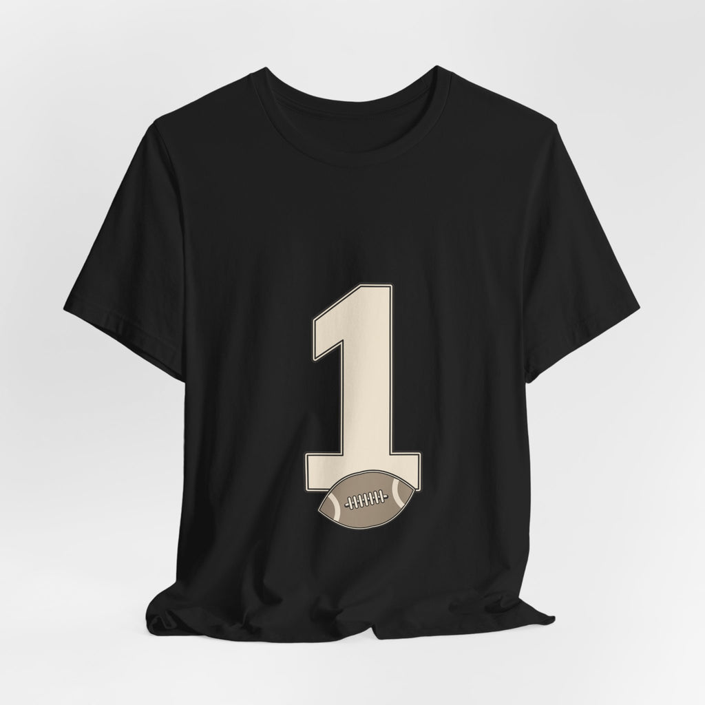 Football Number 1 T-Shirt | Upright