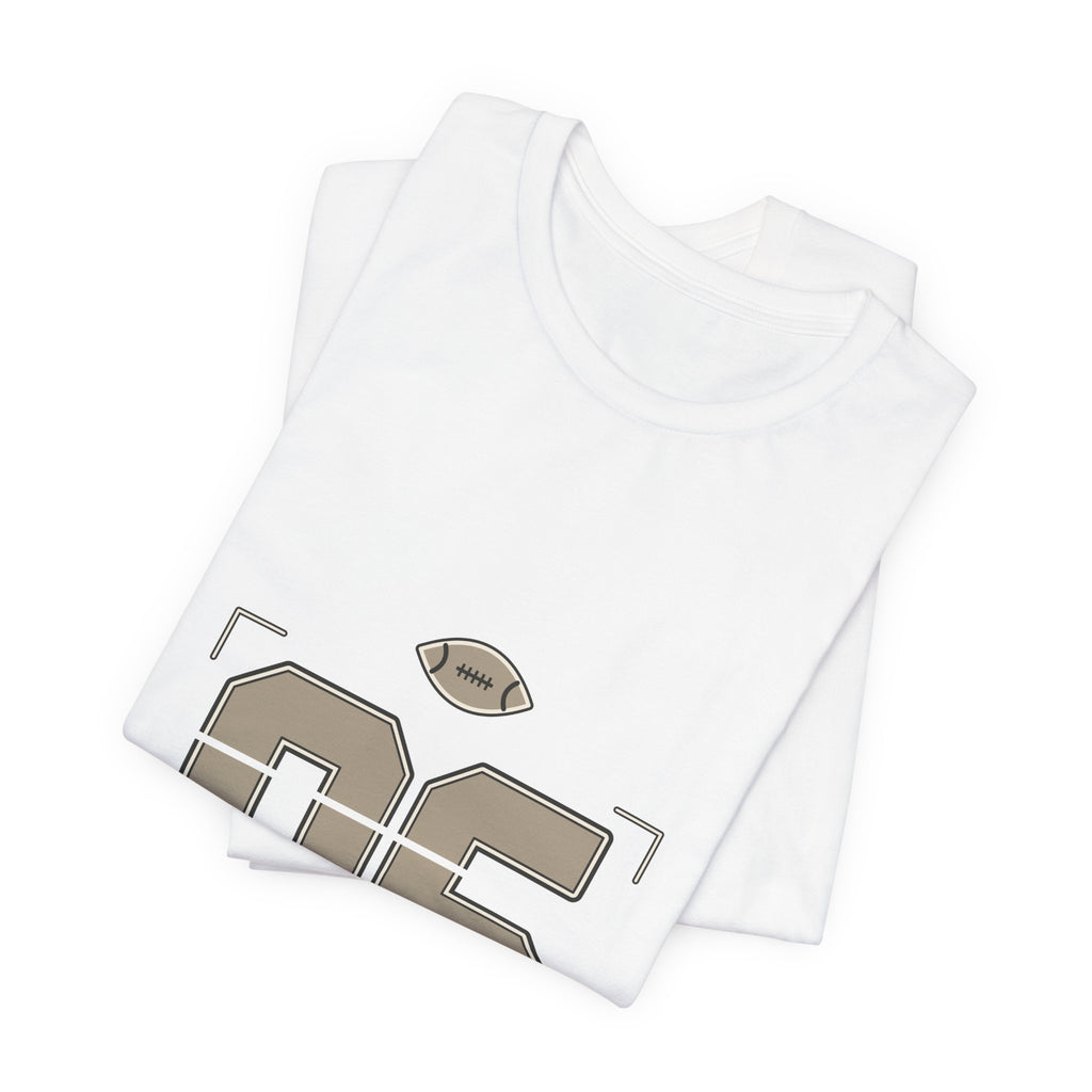 Football Number 06 T-Shirt - Stencil Graphic
