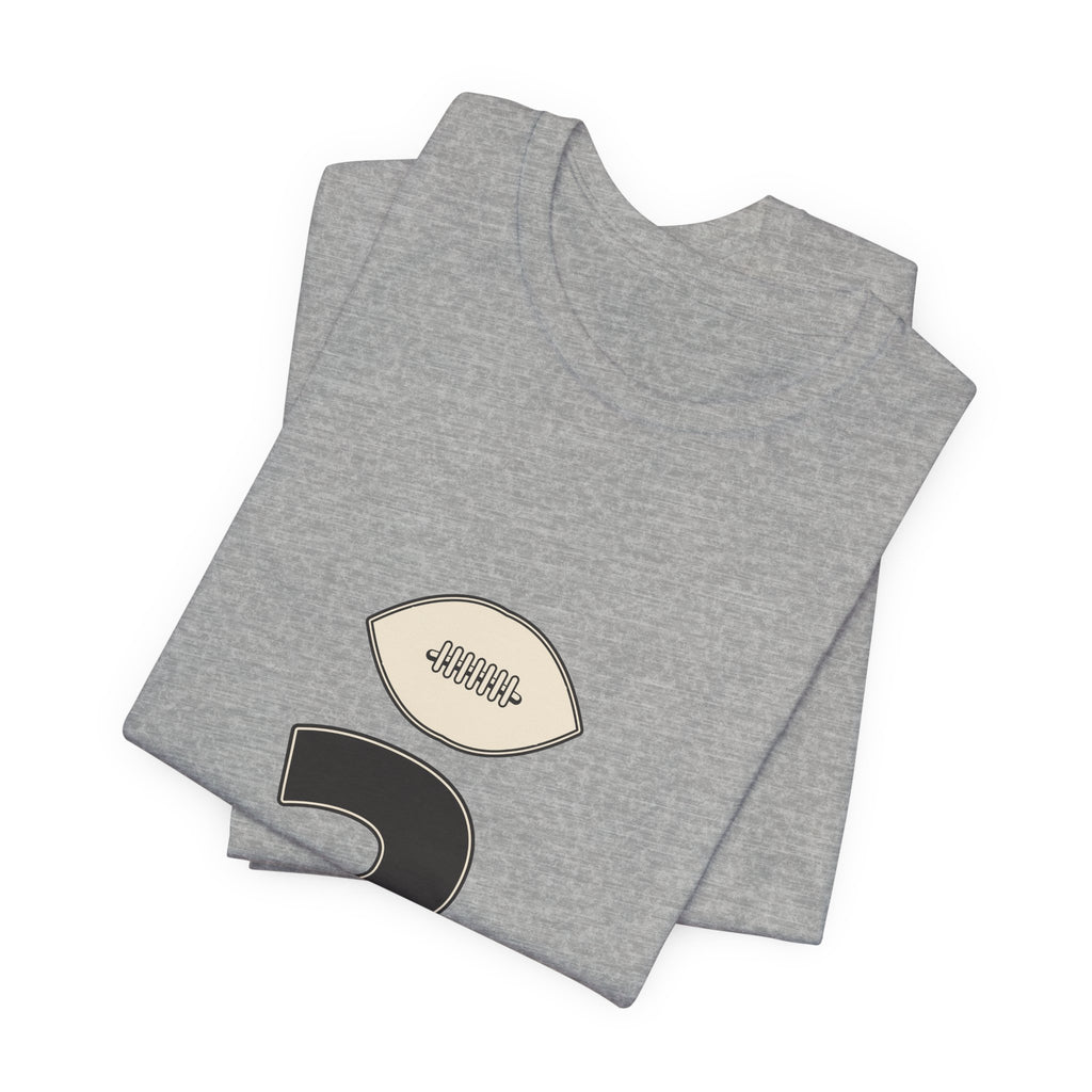 Football Number 3 T-Shirt | Dark Stack