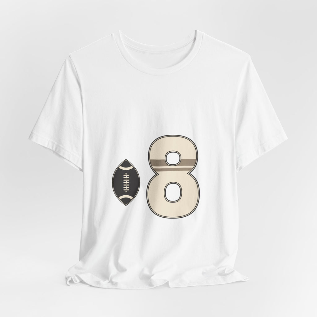 Football Number 8 T-Shirt | Twin Band