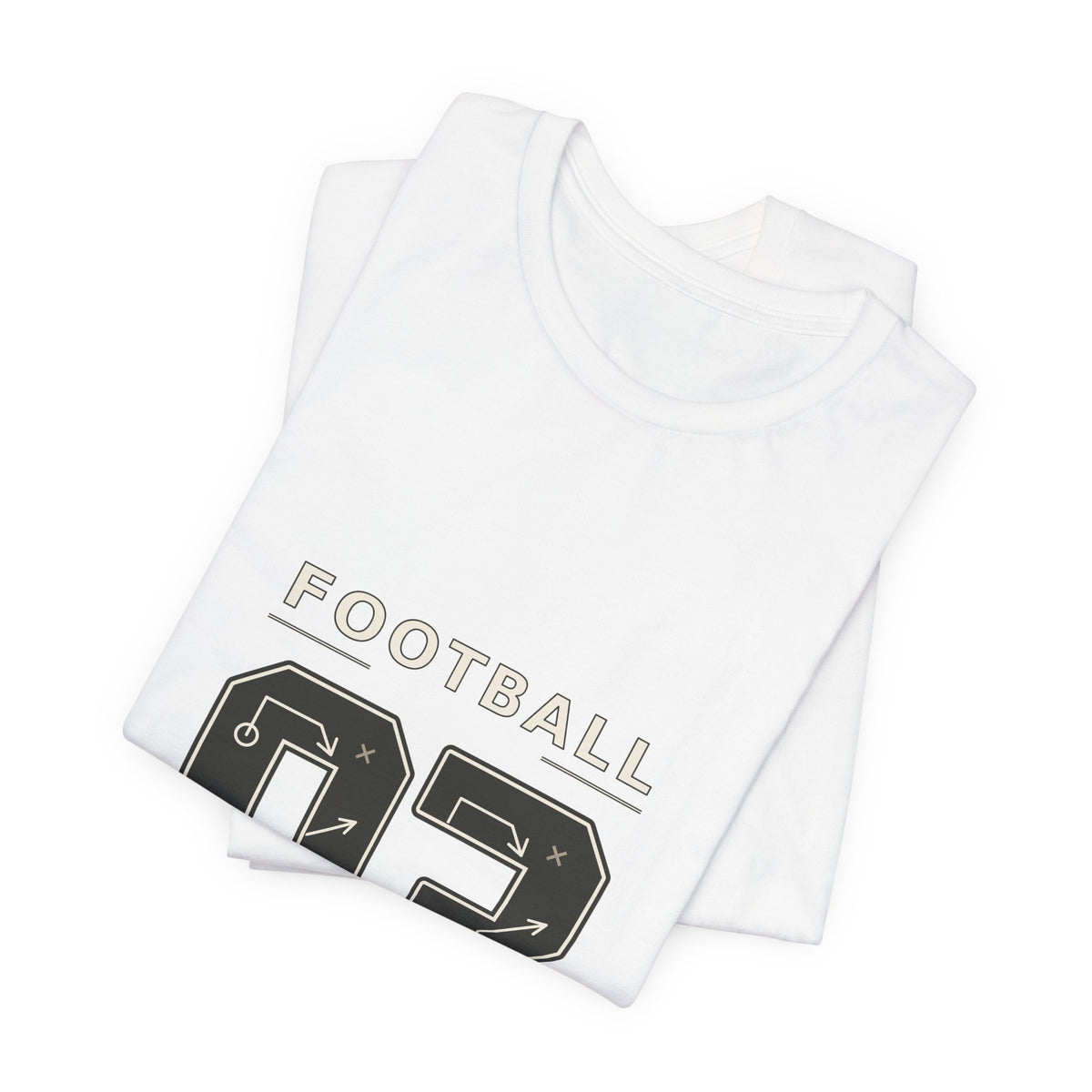 Football Number 03 T-Shirt - Play Diagram Graphic