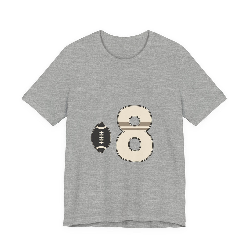 Football Number 8 T-Shirt | Twin Band