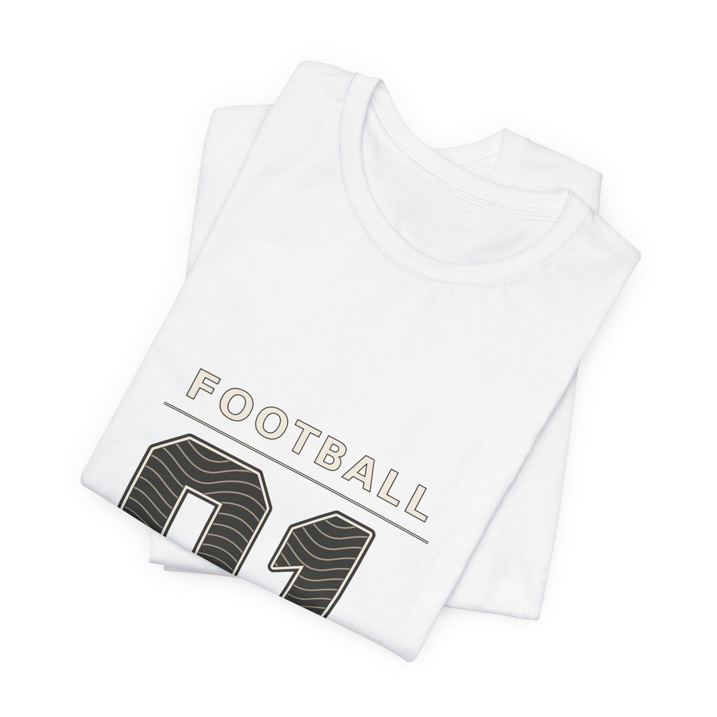 Football Number 01 T-Shirt - Contour Graphic