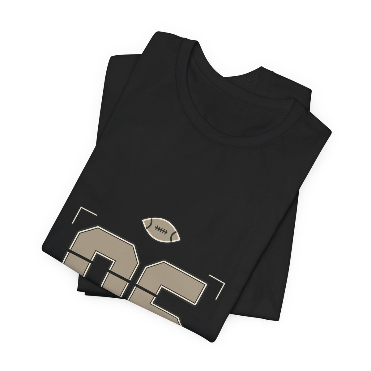 Football Number 06 T-Shirt - Stencil Graphic