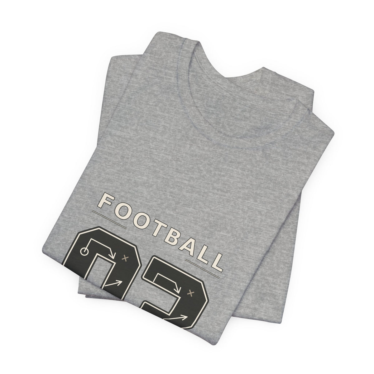 Football Number 03 T-Shirt - Play Diagram Graphic