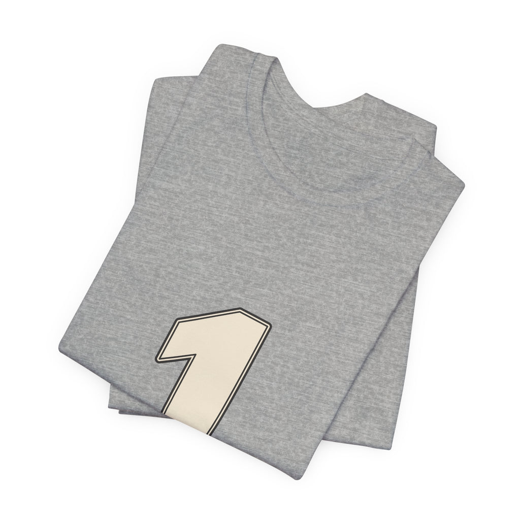 Football Number 1 T-Shirt | Upright