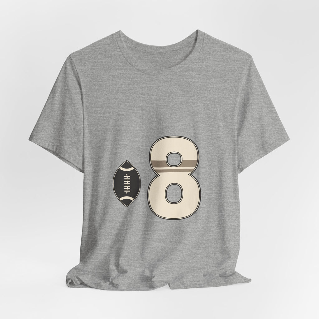 Football Number 8 T-Shirt | Twin Band