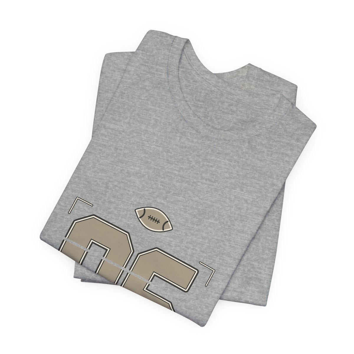 Football Number 06 T-Shirt - Stencil Graphic