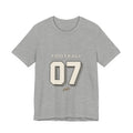 Football Number 07 T-Shirt - Offset Outline Graphic