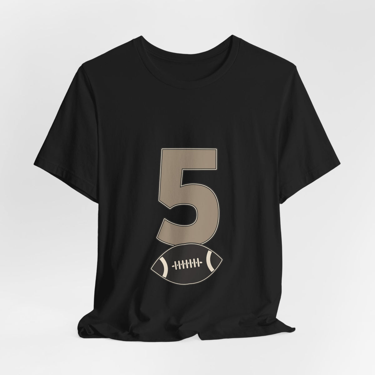 Football Number 5 T-Shirt | Low Sweep