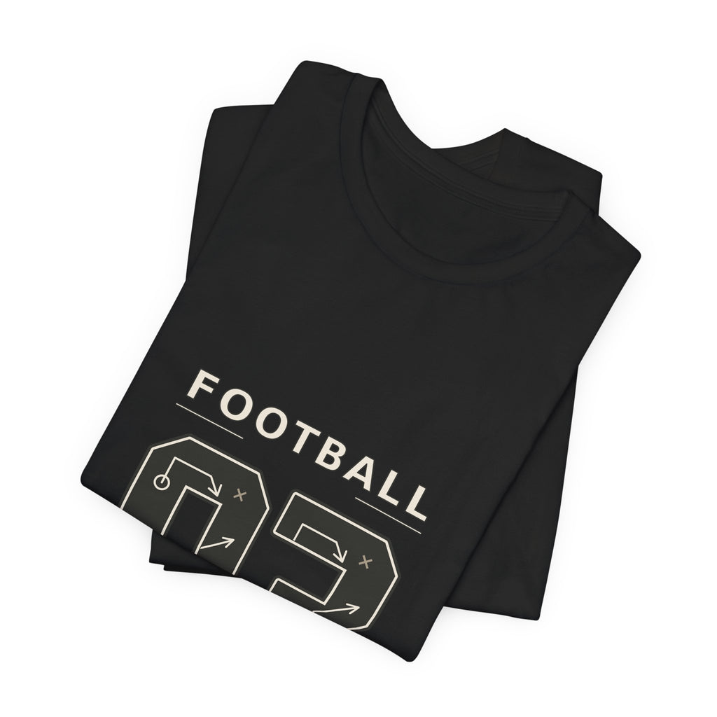 Football Number 03 T-Shirt - Play Diagram Graphic