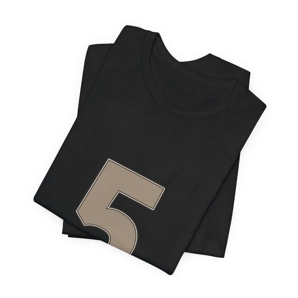 Football Number 5 T-Shirt | Low Sweep