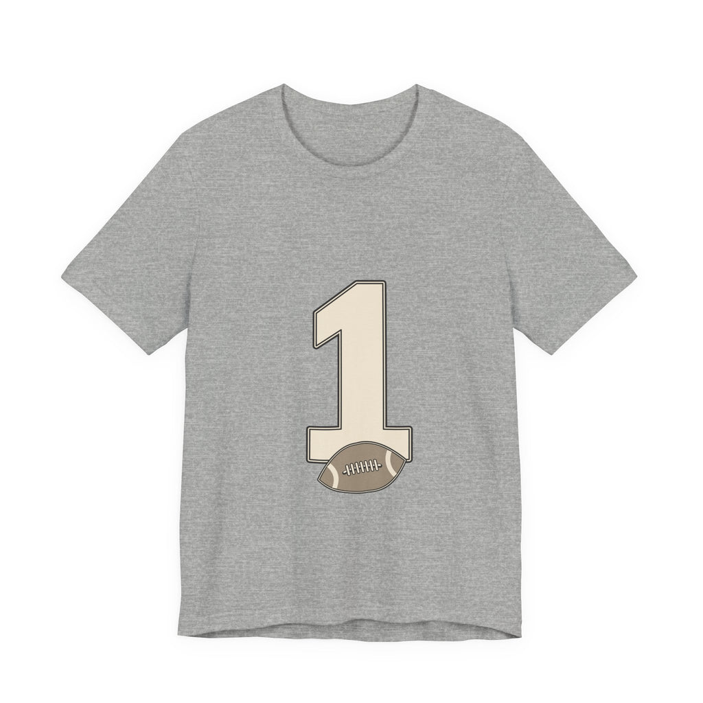 Football Number 1 T-Shirt | Upright