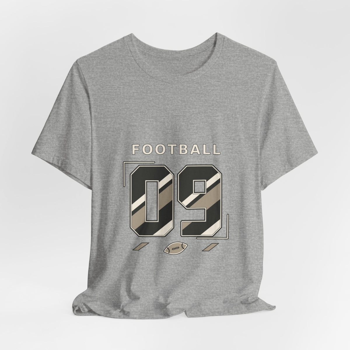 Football Number 09 T-Shirt - Angular Graphic
