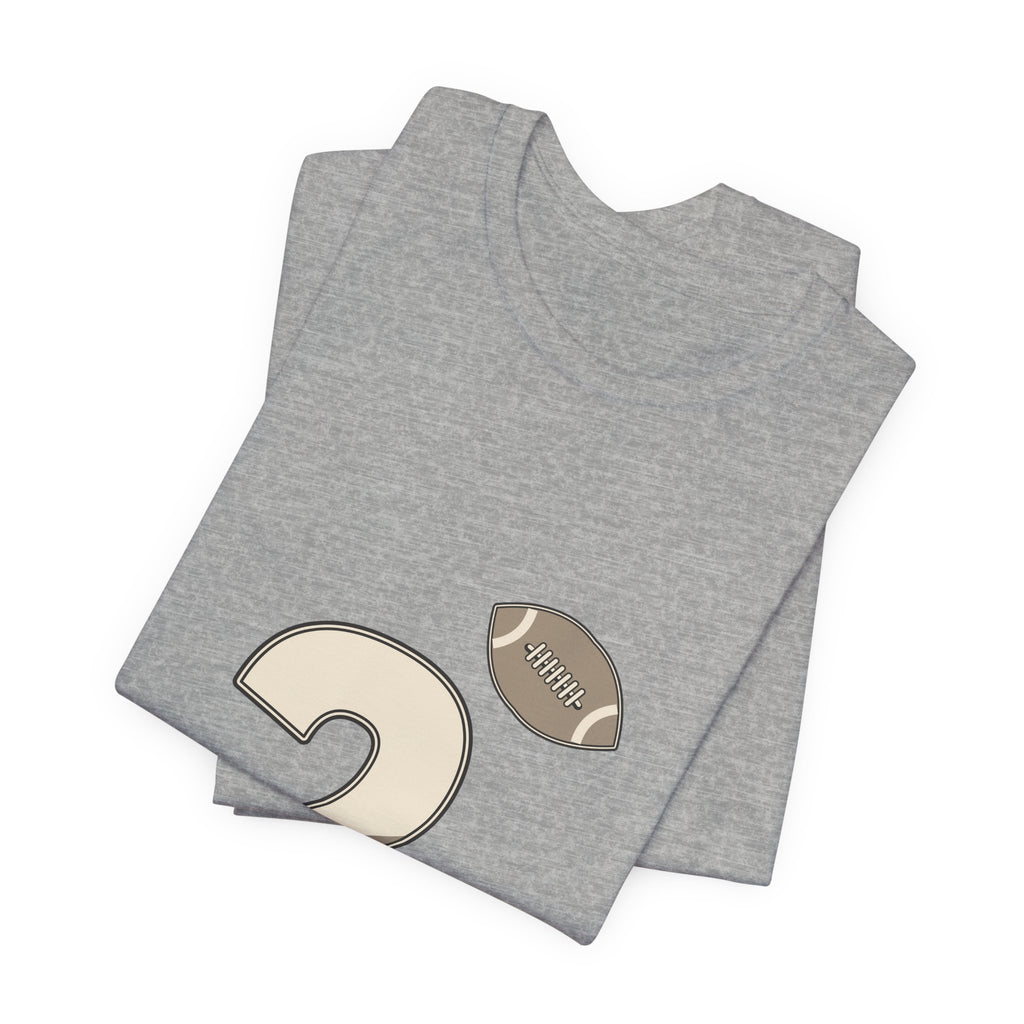 Football Number 2 T-Shirt | Diagonal Cut