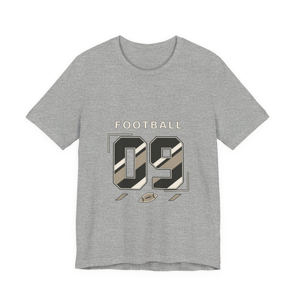 Football Number 09 T-Shirt - Angular Graphic