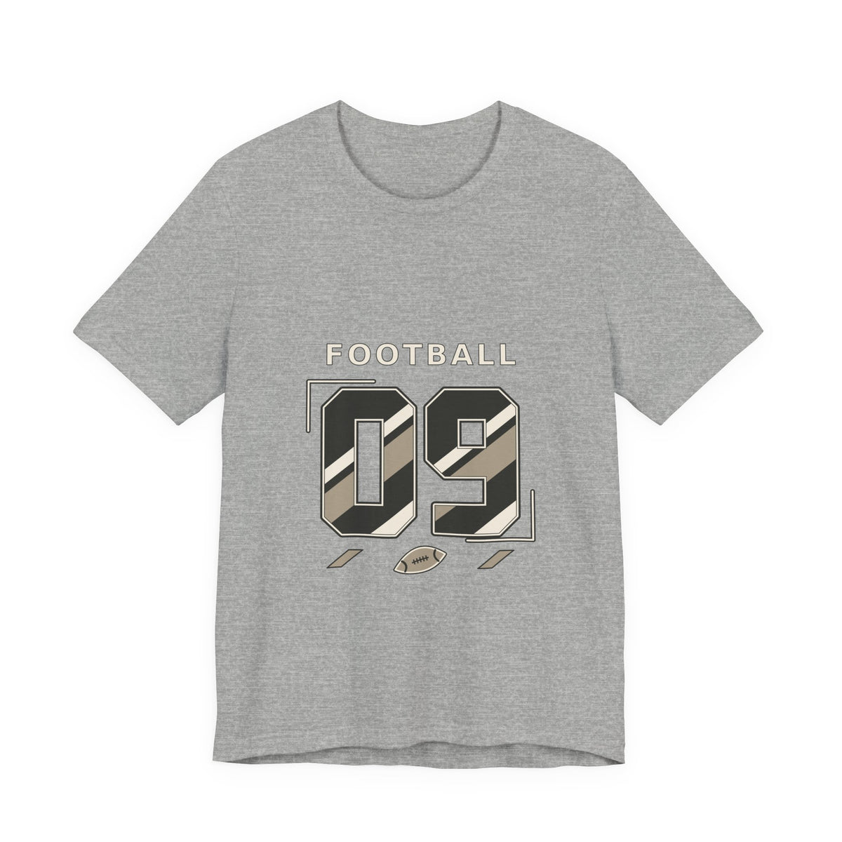 Football Number 09 T-Shirt - Angular Graphic
