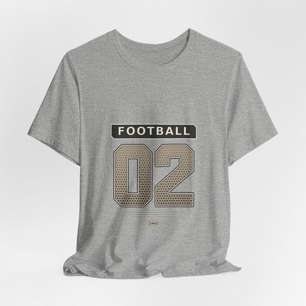 Football Number 02 T-Shirt - Halftone Graphic