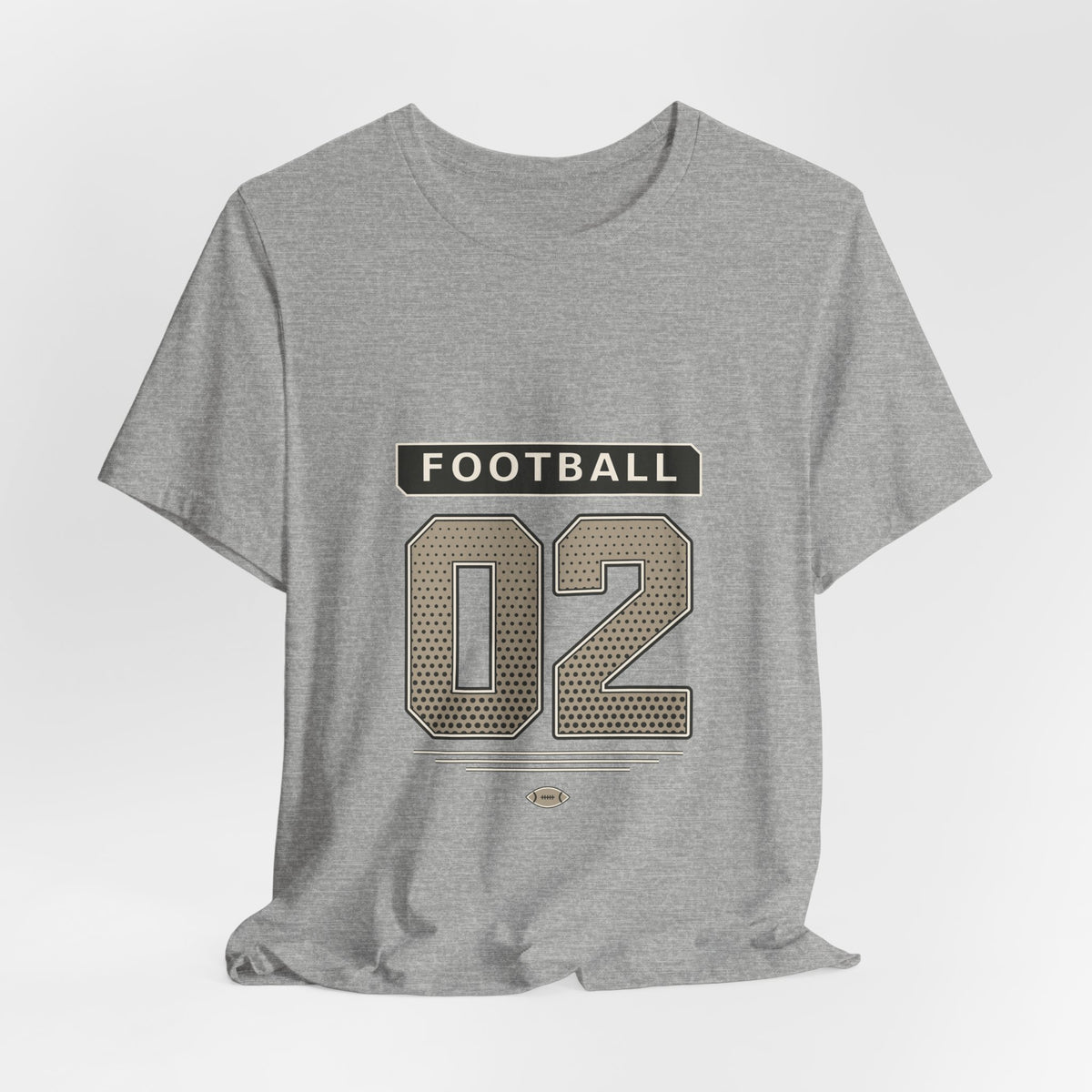 Football Number 02 T-Shirt - Halftone Graphic