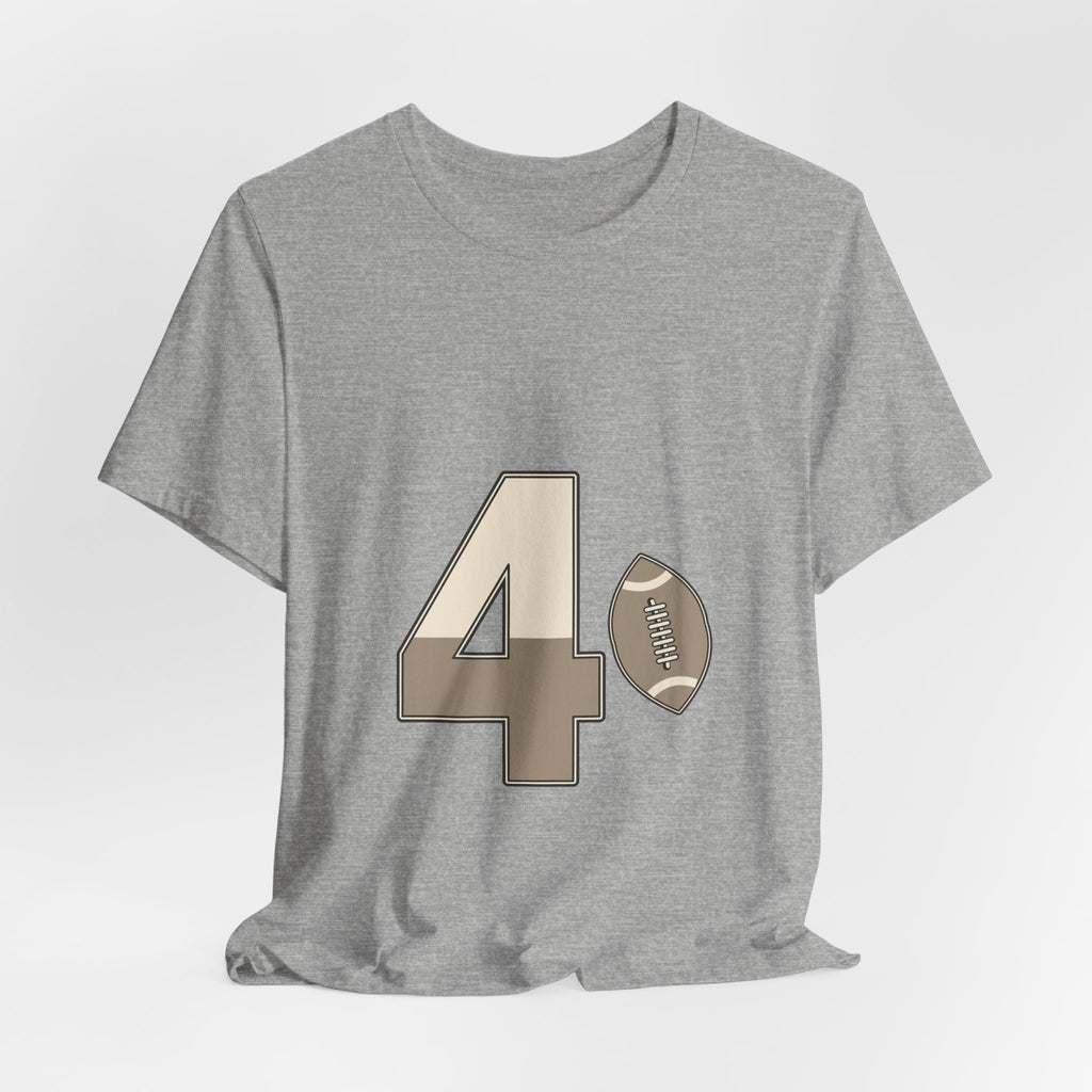 Football Number 4 T-Shirt | Sidecar