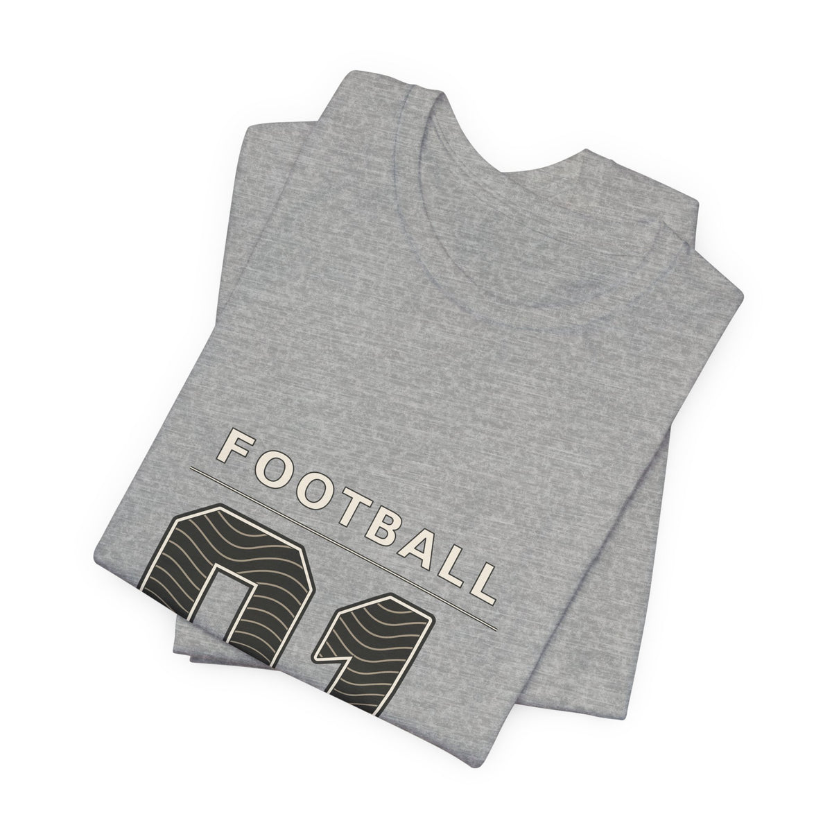 Football Number 01 T-Shirt - Contour Graphic