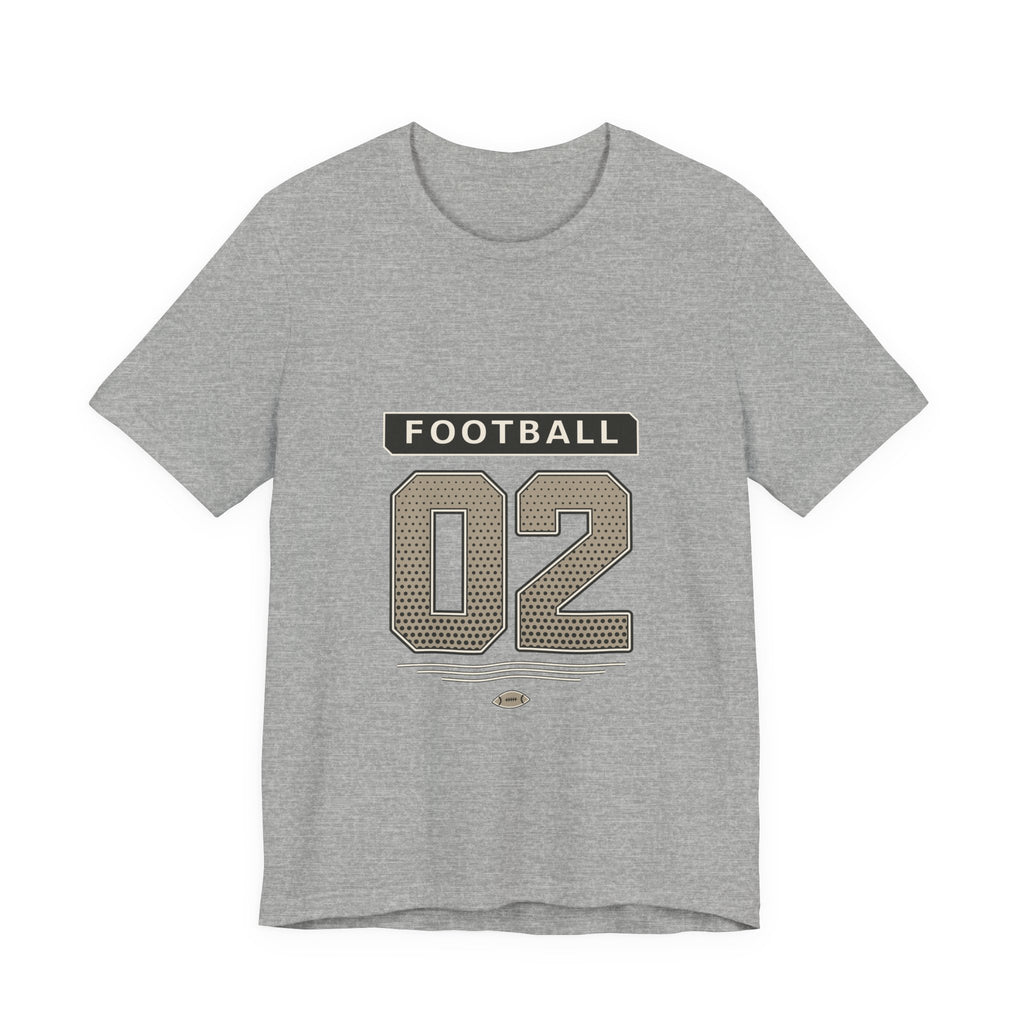 Football Number 02 T-Shirt - Halftone Graphic