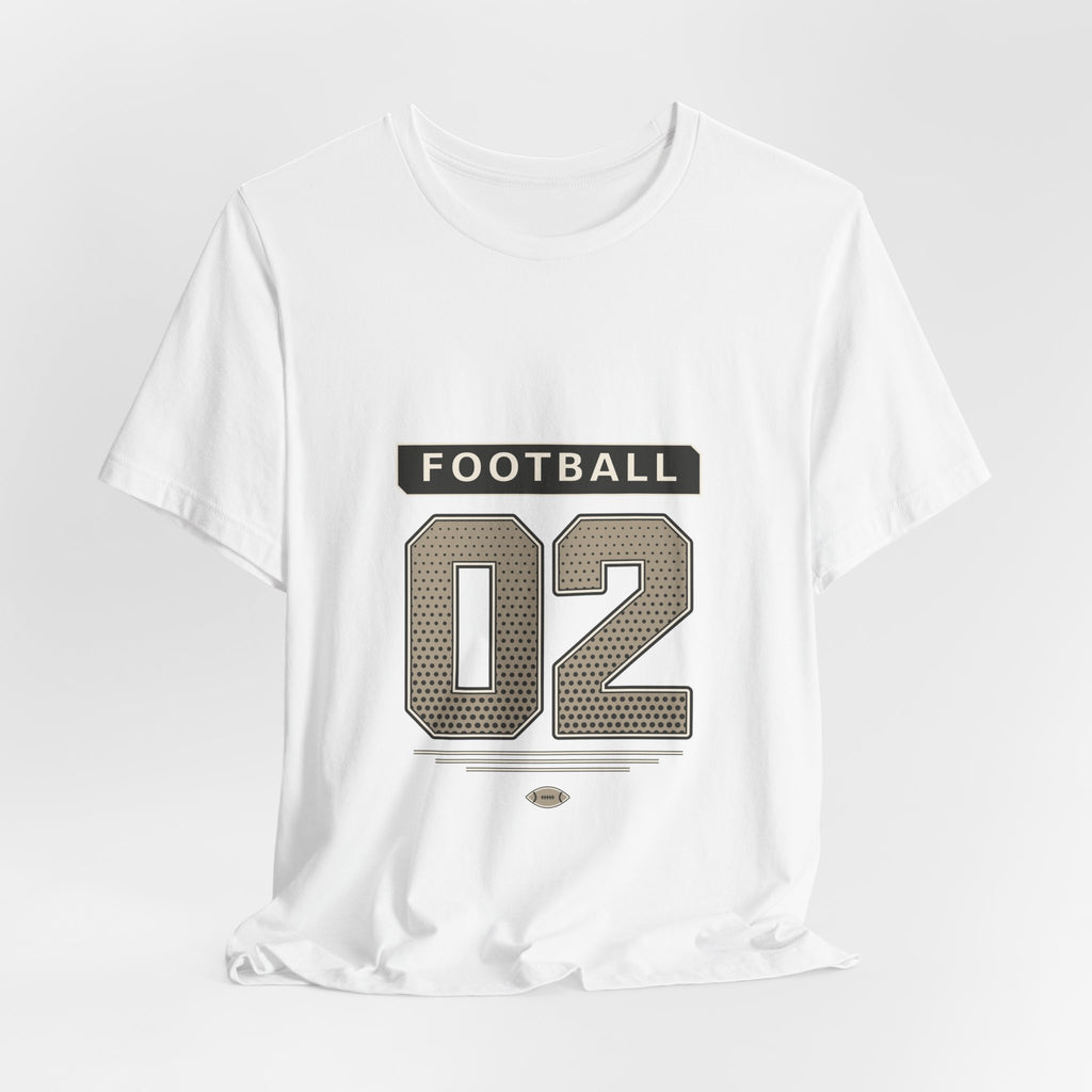 Football Number 02 T-Shirt - Halftone Graphic