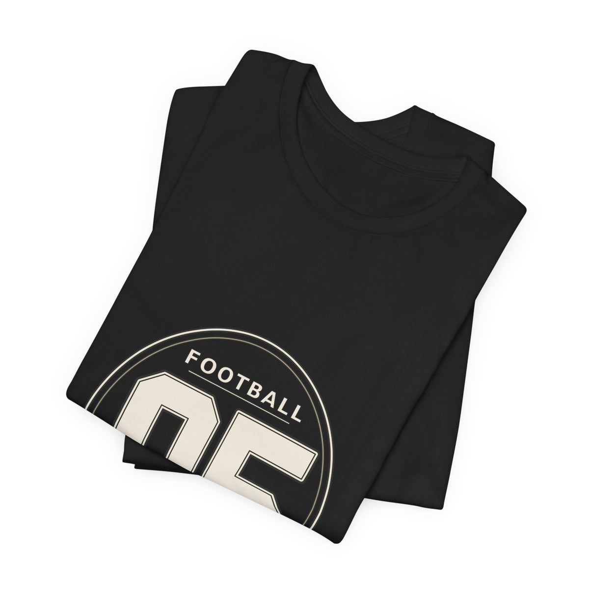 Football Number 05 T-Shirt - Oval Frame Graphic